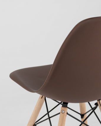 Стул Еамес Стйле ДСВ коричневый 4 шт. комплект (разборный каркас) / Eames Style DSW_8