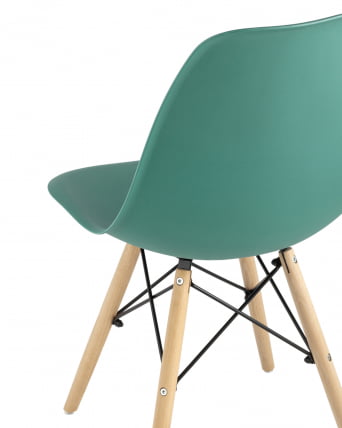 Стул Еамес Стйле ДСВ серо-зеленый (разборный каркас) / Eames Style DSW_6
