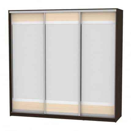 Шкаф-купе B-230х235х60-3(Венге-ДМ-D10D10D10)_0