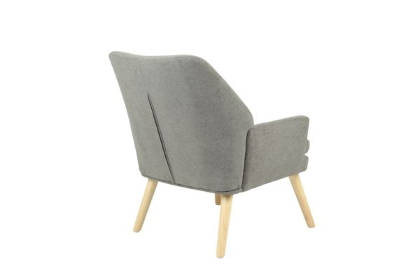 Кресло Харви серый деревянные ножки_4