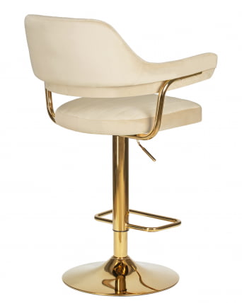 Стул барный DOBRIN CHARLY GOLD (бежевый велюр (MJ9-10))_3