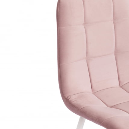 Стул CHILLY MAX Велюр/металл , 45 х 54 х 90 см , пыльно-розовый/белый_8