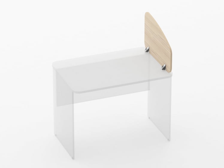 Экран разделительный Glassy 5.12.06 Бук светлый_0