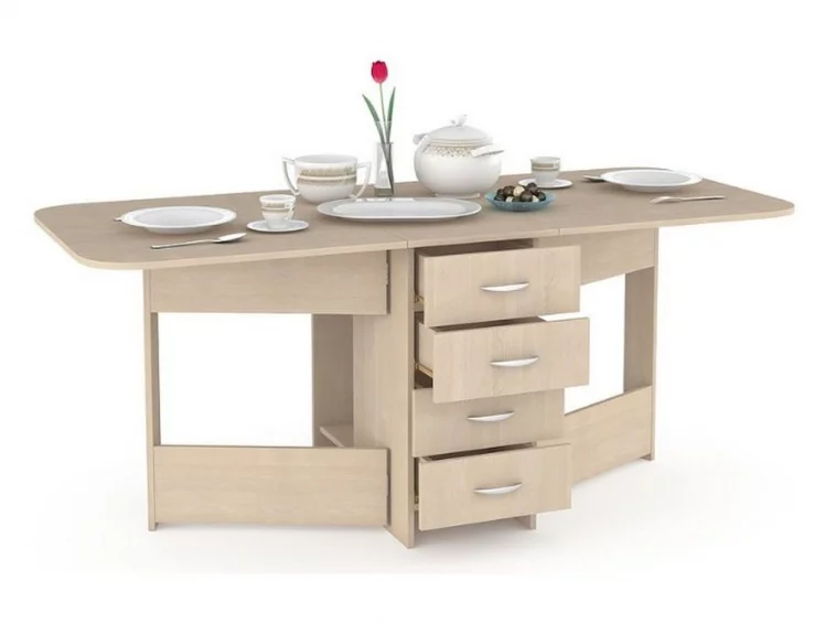 Стол-книжка с ящиками Глория 606 К Дуб паллада_1