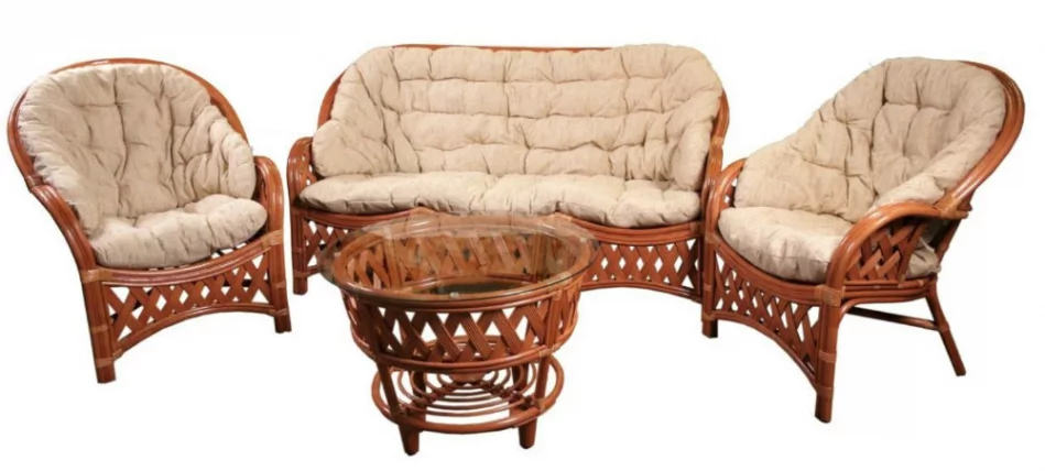 Комплект Черчилль/Рузвельт/Кобана с 3х местным диваном Cherchille6 коньяк_0