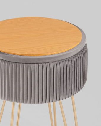 Пуф-столик Астор серый_1