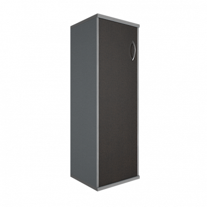 Шкаф средний узкий левый Riva А.СУ-2.3 Л Венге/Металлик_0