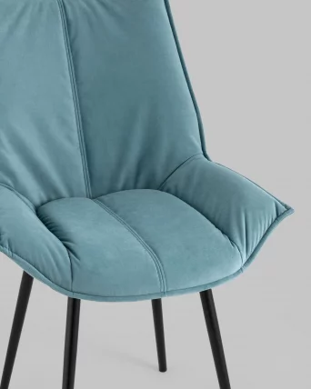 Стул обеденный Осло велюр Пыльно-голубой_7