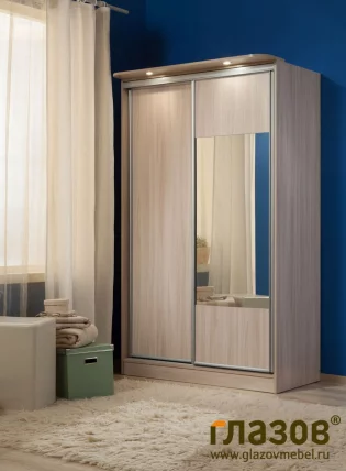 Шкаф-купе 3 Simple Ясень шимо светлый_0