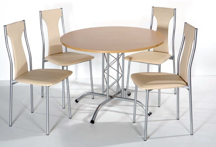 Стол круглый Т 1000 (Клен)_4