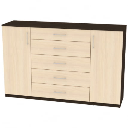 Комод Калисто(К34)1147х1802х468ручкарейлинг160мм(Венге-ДМ) / Калисто(K34)1147х1802х468ручкарейлинг160мм(Венге-ДМ)_0