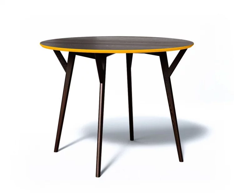 Обеденный стол CИРCЛЕ (Дуб венге/шафрановый) / CIRCLE_0