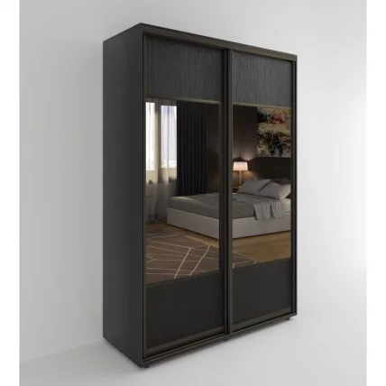 Шкаф-купе 3-х дверный Акцент-Дуэт Д 1400х600 Венге_0