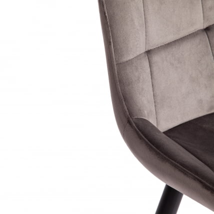 Стул ABRUZZO ( mod. 8060 ) металл/вельвет, 52 х 63 х 85 см, светло-серый (HLR 24)/черный_7