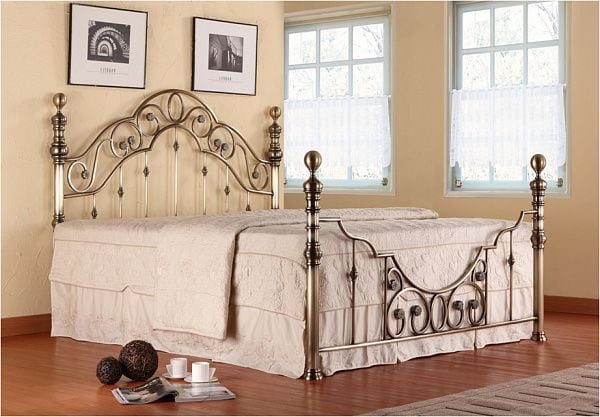 Кровать Виcториа + основание с матрасом 140кс200 Античная медь / Victoria 140x200_0