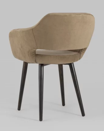 Стул с подлокотниками Саймон велюр Капучино_5