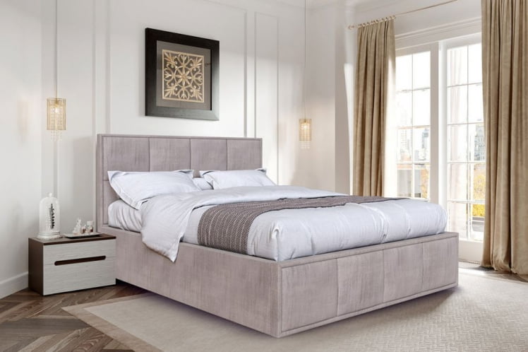 Кровать с ортопедическим основанием Октавия 1400 Джаз бежевый_1