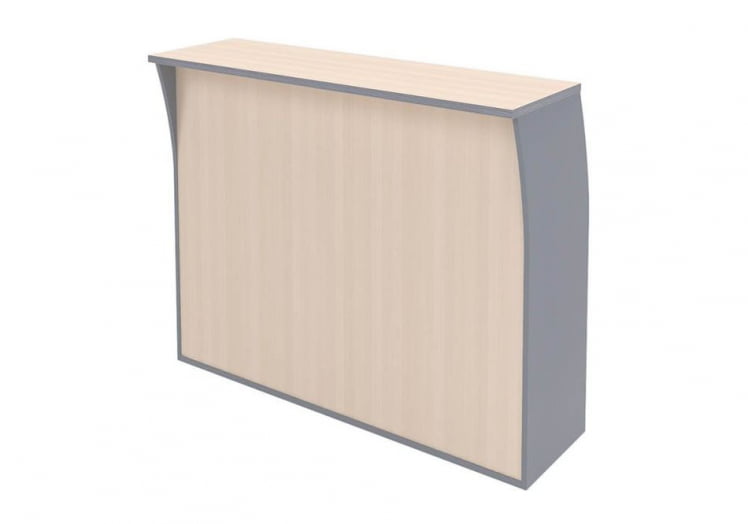 Стойка ресепшн прямая IMAGO РС-3 PC-3 Клен Металлик_0