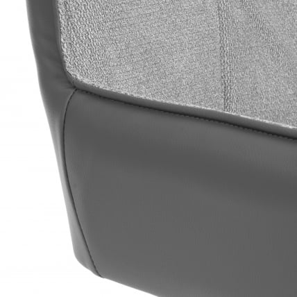 Кресло Murano/Мурано опора 360, велюр/букле (HYP)/Экокожа, светло-серый/графит_6