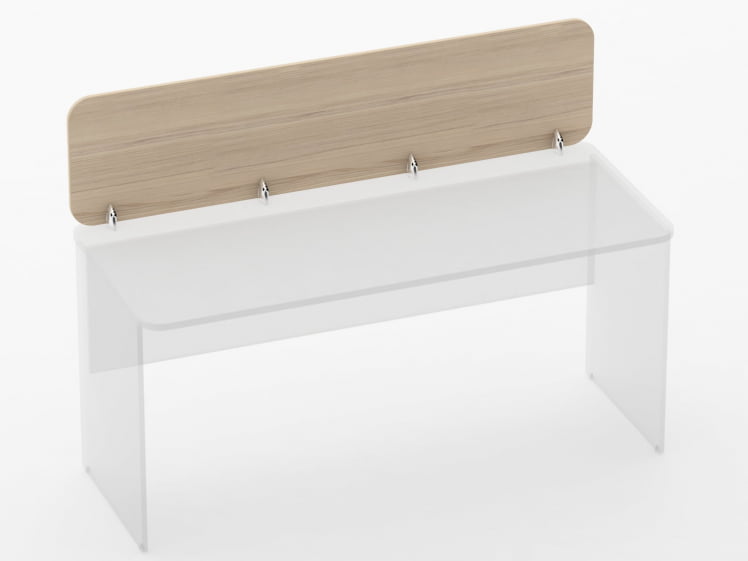 Экран разделительный прямой Glassy 5.14.16 Бук светлый_0