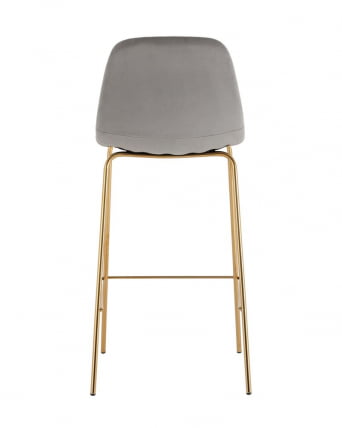 Комплект из двух стульев Валенсия SN велюр серый золотые ножки (2 шт)_7