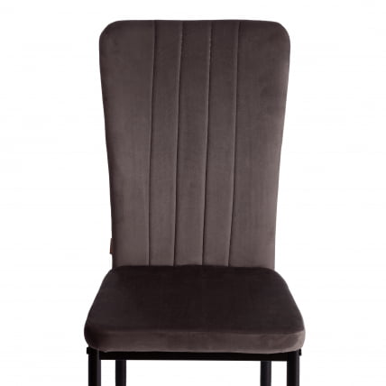 Стул VERTER (mod. BC577-DC) металл, флок, 41 х 52 х 95 см, Dark grey (темно-серый) HLR24 / черный_5