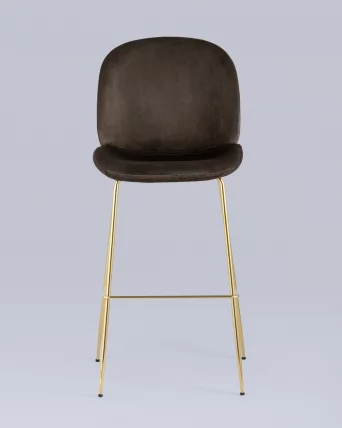 Стул барный Beetle gold Коричневый_3