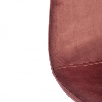 Стул BREEZE (mod. 4724) вельвет/металл, 44 х 53 х 87 см, Coral (коралловый) HLR44 / белый_7