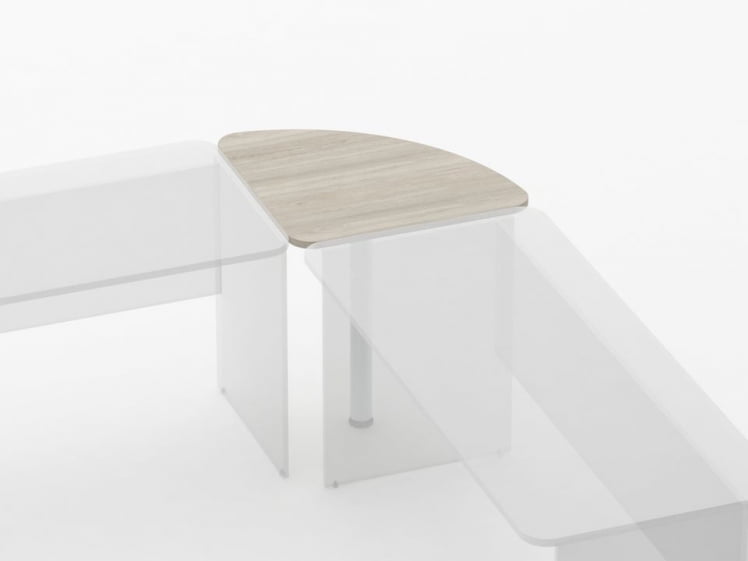 Приставка угловая Glassy 2.16 Дуб сантана светлый_1