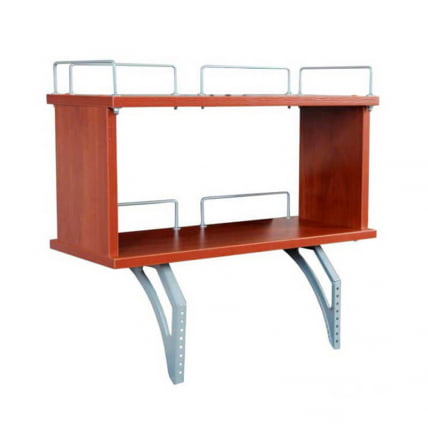 Полка задняя двухъярусная к столу Polka_zz 1/750 (Polka_zz 7/750) Яблоня Бежевый_0