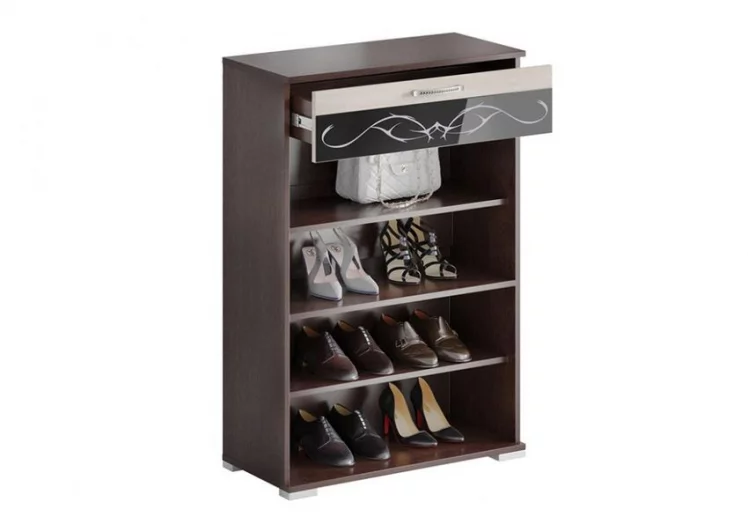 Тумба для обуви Юнона-2 ТН-05 Венге - Дуб молочный_1