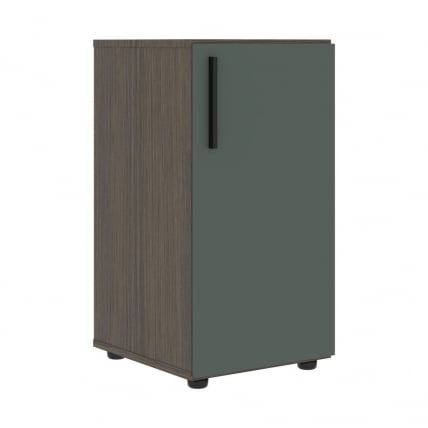 Шкаф-колонка с глухой малой дверью (правый) VELION VLCS 40.1 R Нефрит Дуб Сильвер_0