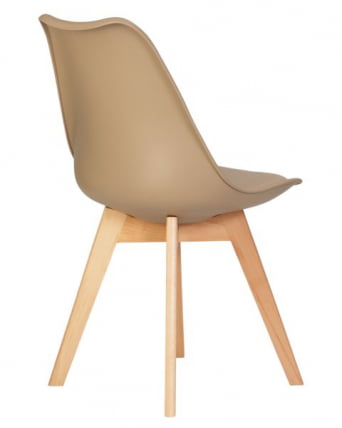 Стул обеденный DOBRIN JERRY SOFT (ножки светлый бук, цвет сиденья бежевый (GR-03)) 4 шт_4