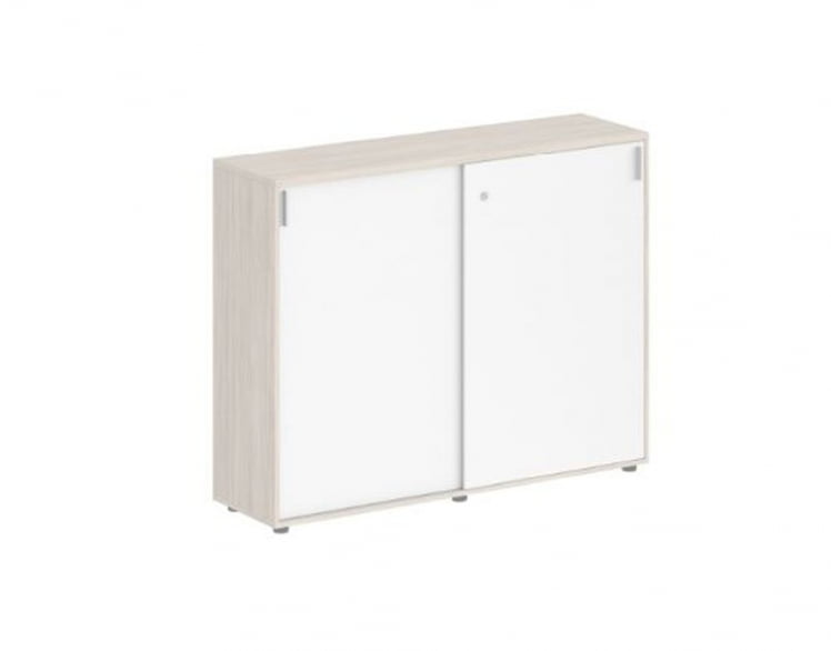 Шкаф-купе средний с замком Sigma SG.711.OL.WH Дуб светлый Белый_0