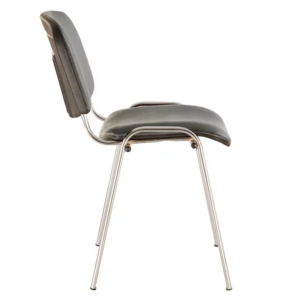 Стул для посетителей Iso CF-001 хром кожзам Серый_2