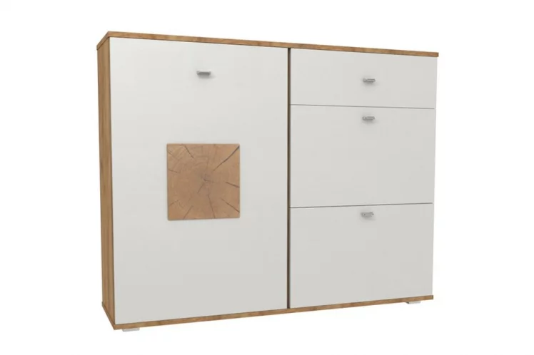 Комод комбинированный Фиджи ЛД 659.350.000 Дуб золотой Белый_0