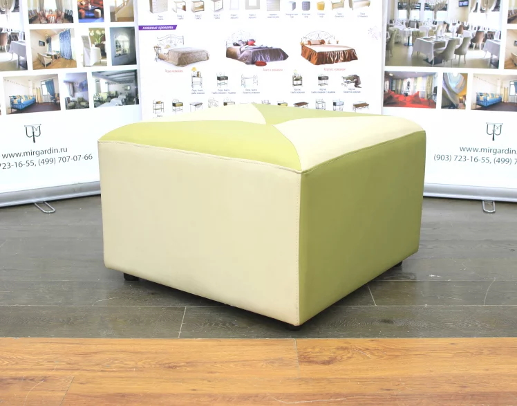 Пуф Пилот цвет кремовый + салатовый / Pilot_0