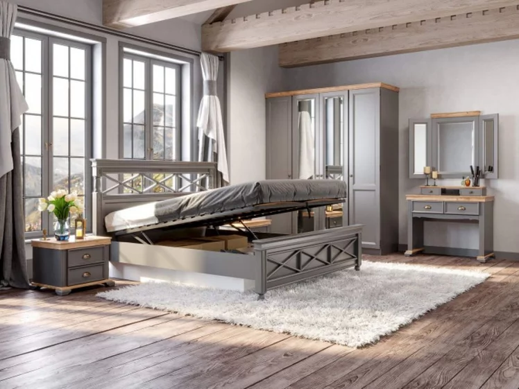 Спальный гарнитур Амели №13 Оникс серый_0