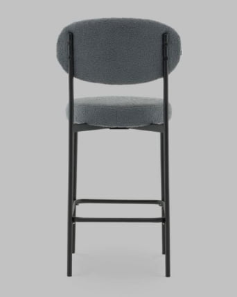 Стул полубарный Бриф DD ПБ букле темно-серый_4