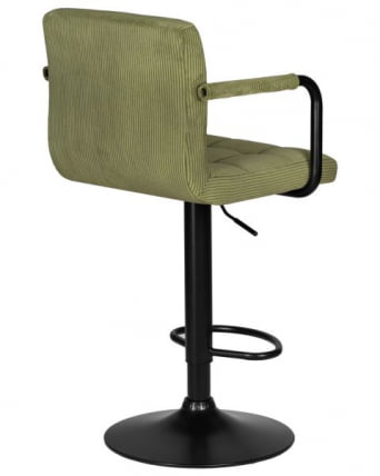 Стул барный DOBRIN KRUGER ARM BLACK (зеленый вельвет (LAR-E2041-7)) 2 шт_4