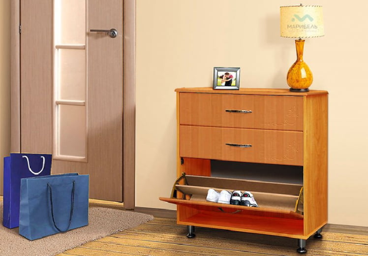 Тумба для обуви Визит - 7 (Ольха темная)_0