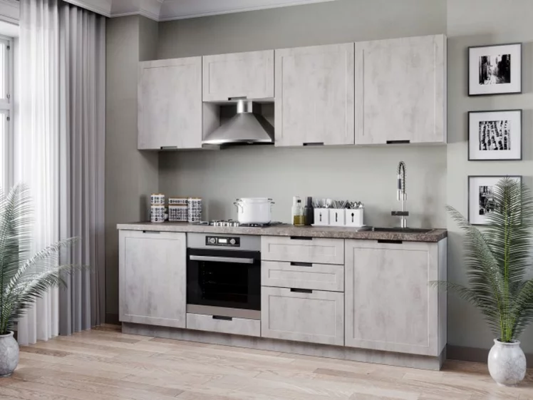 Шкаф кухонный антресоль 600 Джамис ЛД 296.300.000.015 Белый Белый камень_2