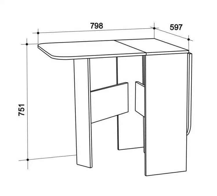 Стол-книжка Мечта Венге_2