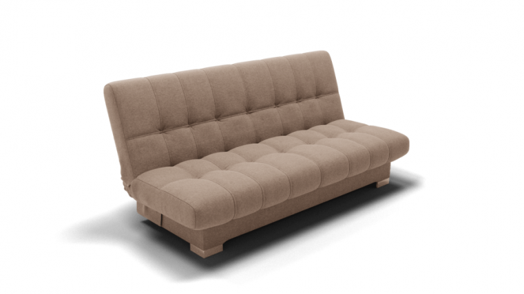 Диван Хьюстон-1 (ЗР) Цвет фасада: Светло коричневый; Тип: Прямой; Материал фасада: Металл/Велюр_0