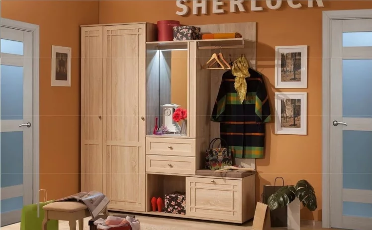 Корпус шкафа для обуви Sherlock 73 Дуб Сонома_3