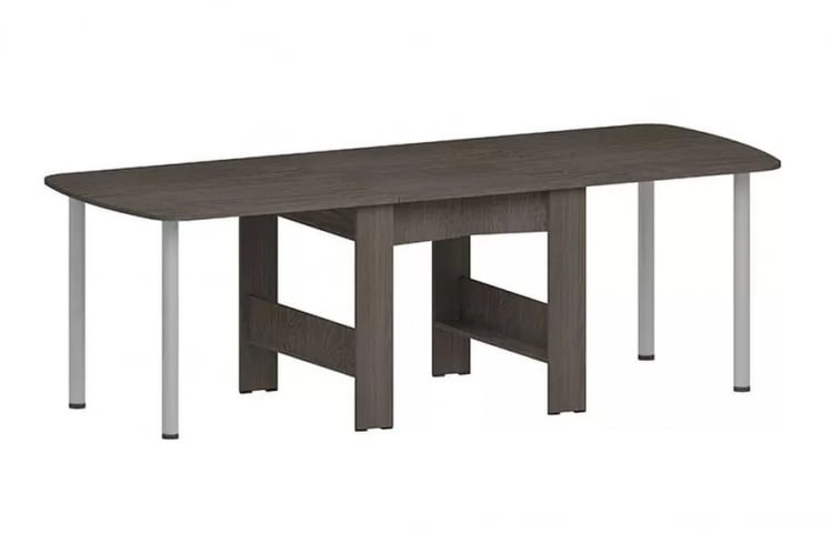 Стол-книжка раздвижной Оригами Ясень черный_2