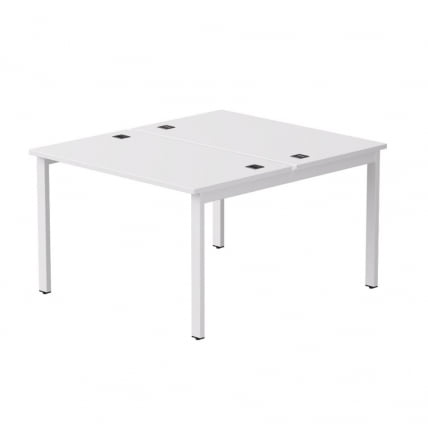 Бенч-система на 2 места на металлокаркасе, опоры 90 гр Everprof EVO 254S018 Белый_0