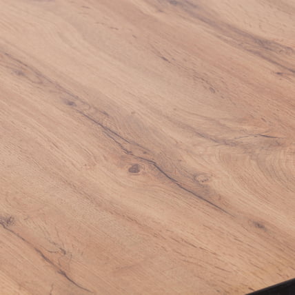 Стол MALTIDO ЛДСП/HPL/металл, 130 х 75+30 х 75 см, Агат серый/черный_9