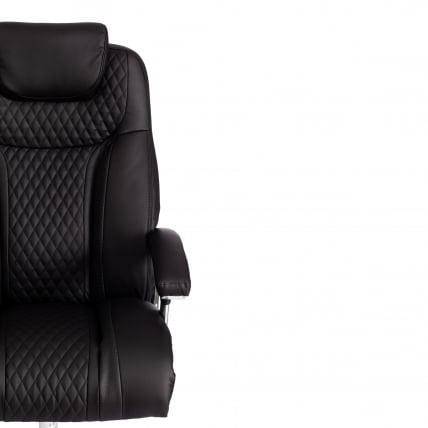 Кресло офисное Trust (max) кож/зам, черный/черный стеганный/черный, 36-6/36-6/36-6/06_5