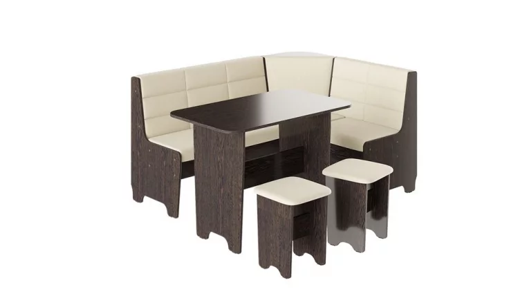 Кухонный уголок Техас Исп.2 Венге/Кашемир Крем_0